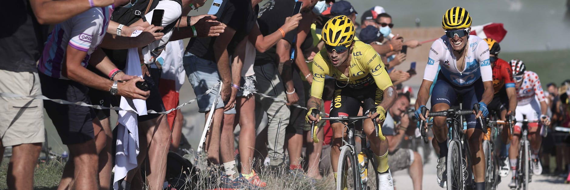 Auch auf der Schotterpiste war Primoz Roglic stets Herr der Lage.