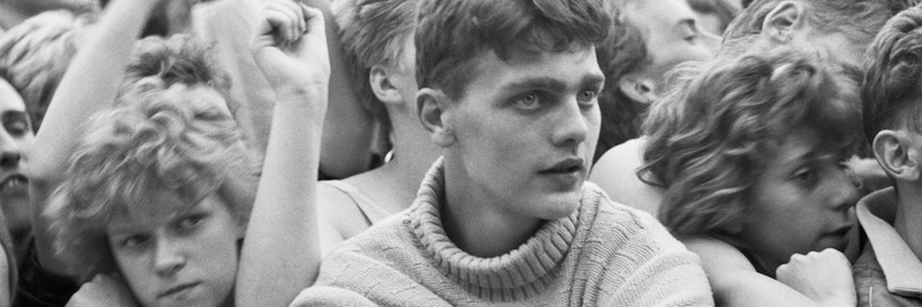 Harald Hauswald, Konzert von Big Country, Radrennbahn, Weißensee, Berlin, 1988.