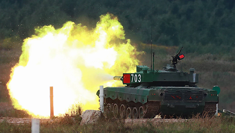 Ein chinesischer Panzer vom Typ T-72B3.&nbsp;&nbsp;