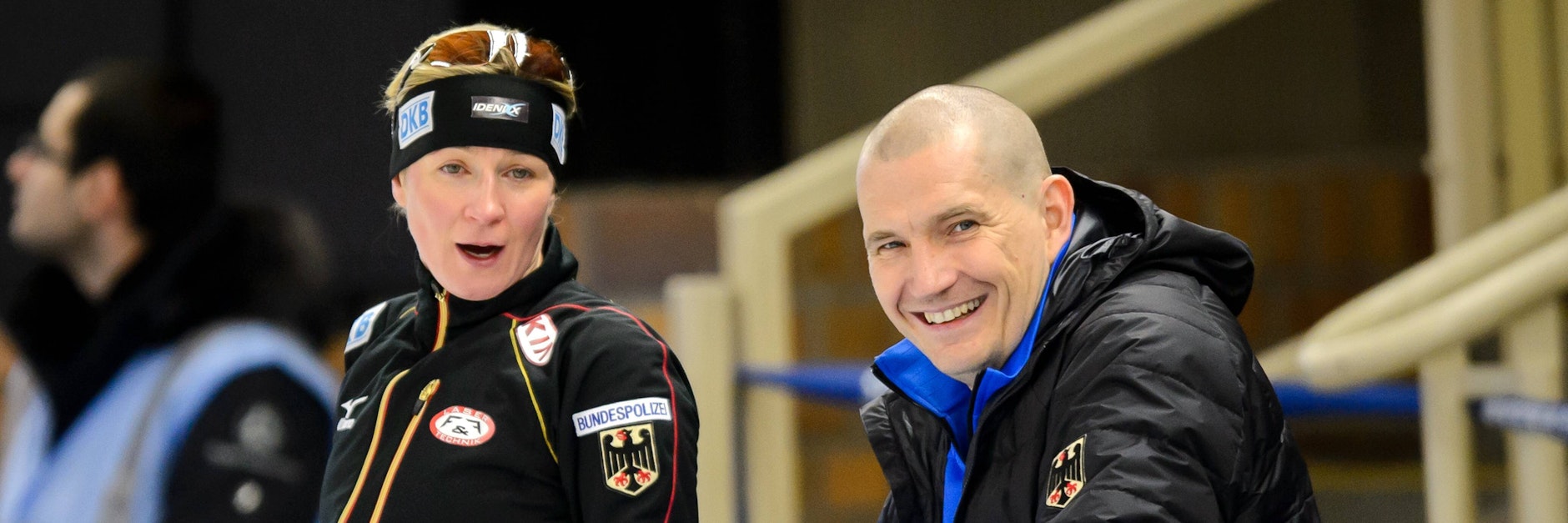 Matthias Große (r.) will den Verband zu alter Stärke führen. Und erfährt dabei sicherlich die volle Unterstützung seiner Lebensgefährtin Claudia Pechstein (l.).