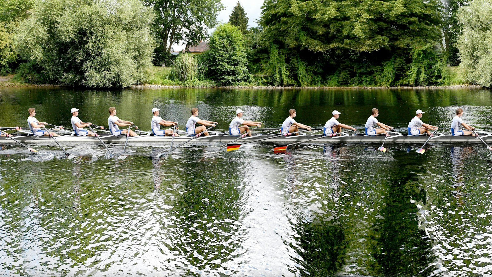 Anton (mit Mütze) und Alexander harmonieren im Zweier bestens.