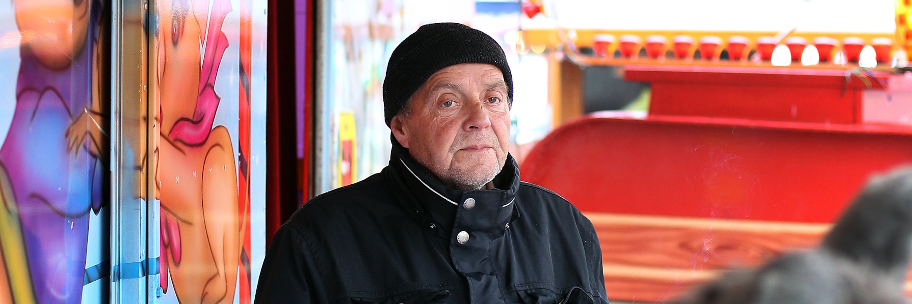 Norbert Witte auf dem Zentralen Festplatz. Noch bis Sonntag läuft hier der große „Herbst-Rummel“.