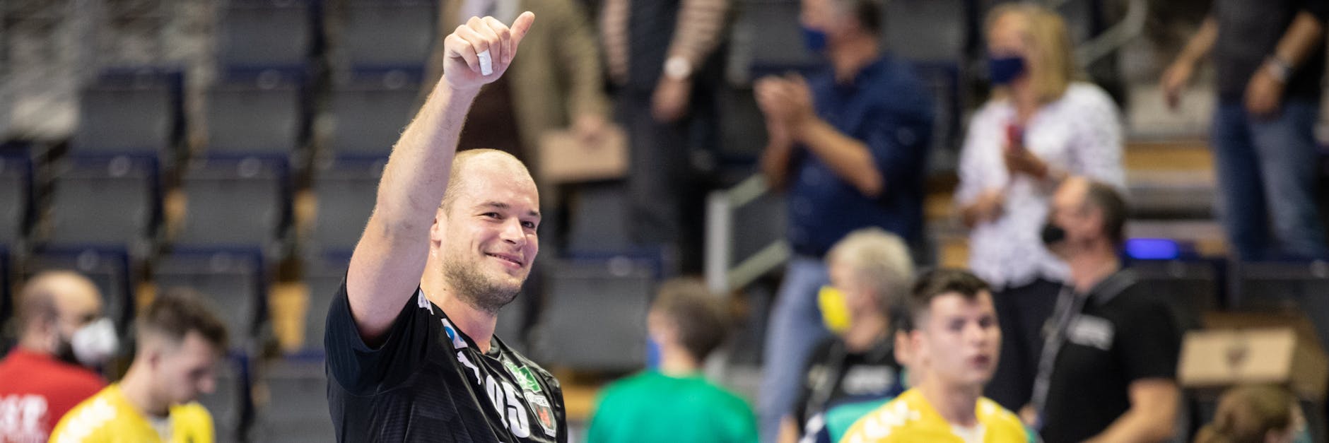 Daumen hoch: Füchse-Start Paul Drux.