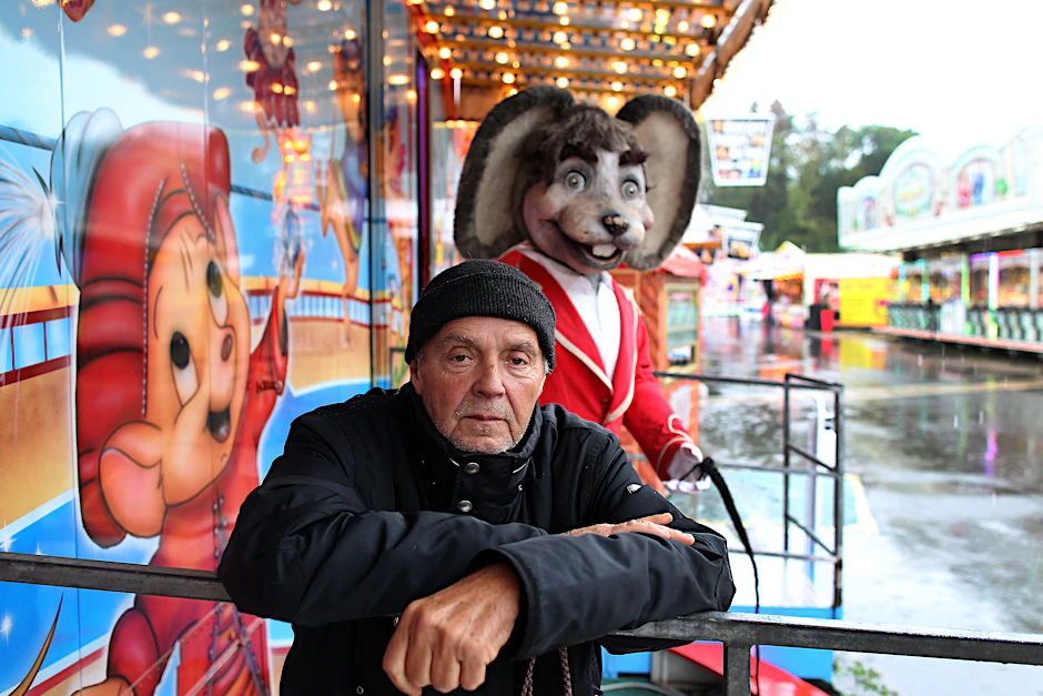 Norbert Witte auf dem Zentralen Festplatz. Noch bis Sonntag läuft hier der große „Herbst-Rummel“.