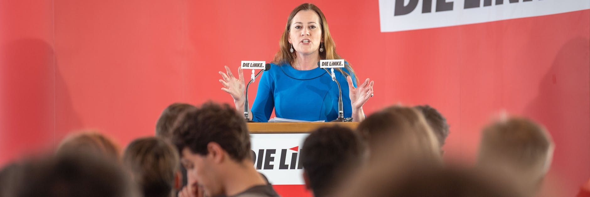 Janine Wissler ist derzeit Fraktionsvorsitzende der Linken im Hessischen Landtag.