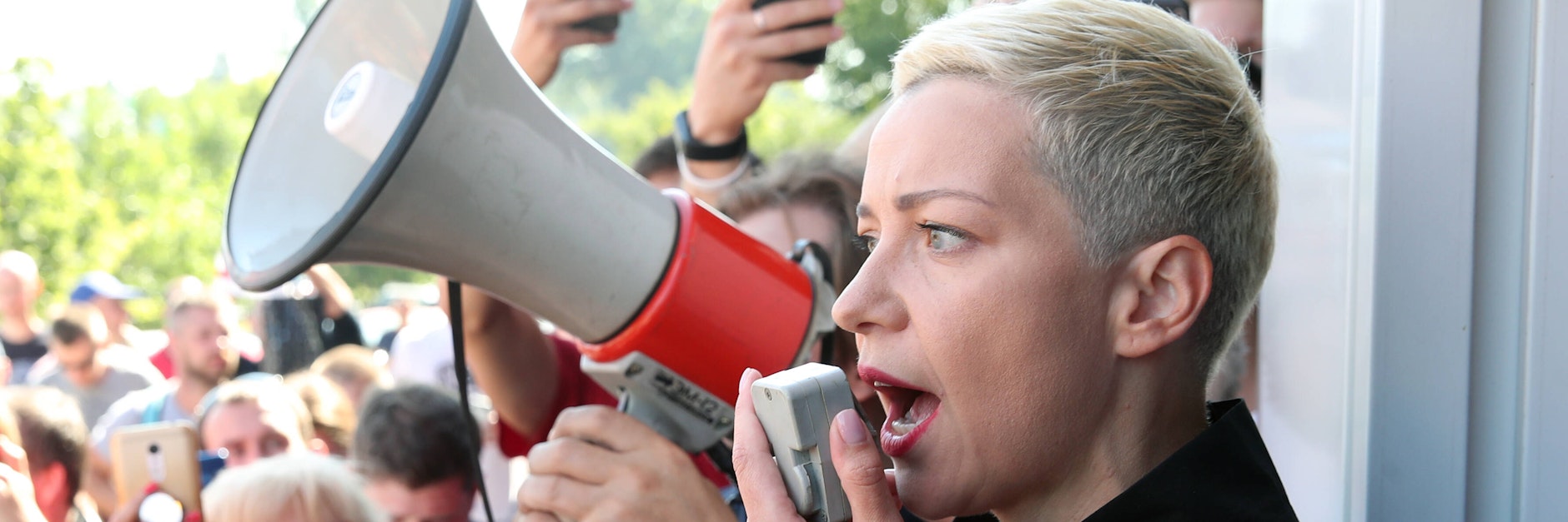 Die Demokratie-Aktivistin&nbsp;Maria Kolesnikowa soll&nbsp;in einen Minibus gesteckt und entführt worden sein.