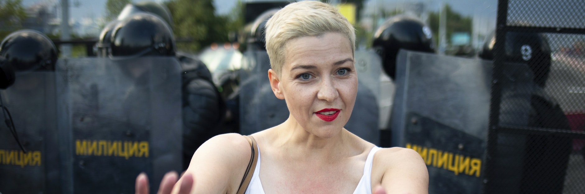 Die weißrussische Oppositionsführerin Maria Kolesnikowa kämpft gegen Staatschef Lukaschenko. Sie nahm zuletzt am Sonntag an einer Demo in Minsk teil.