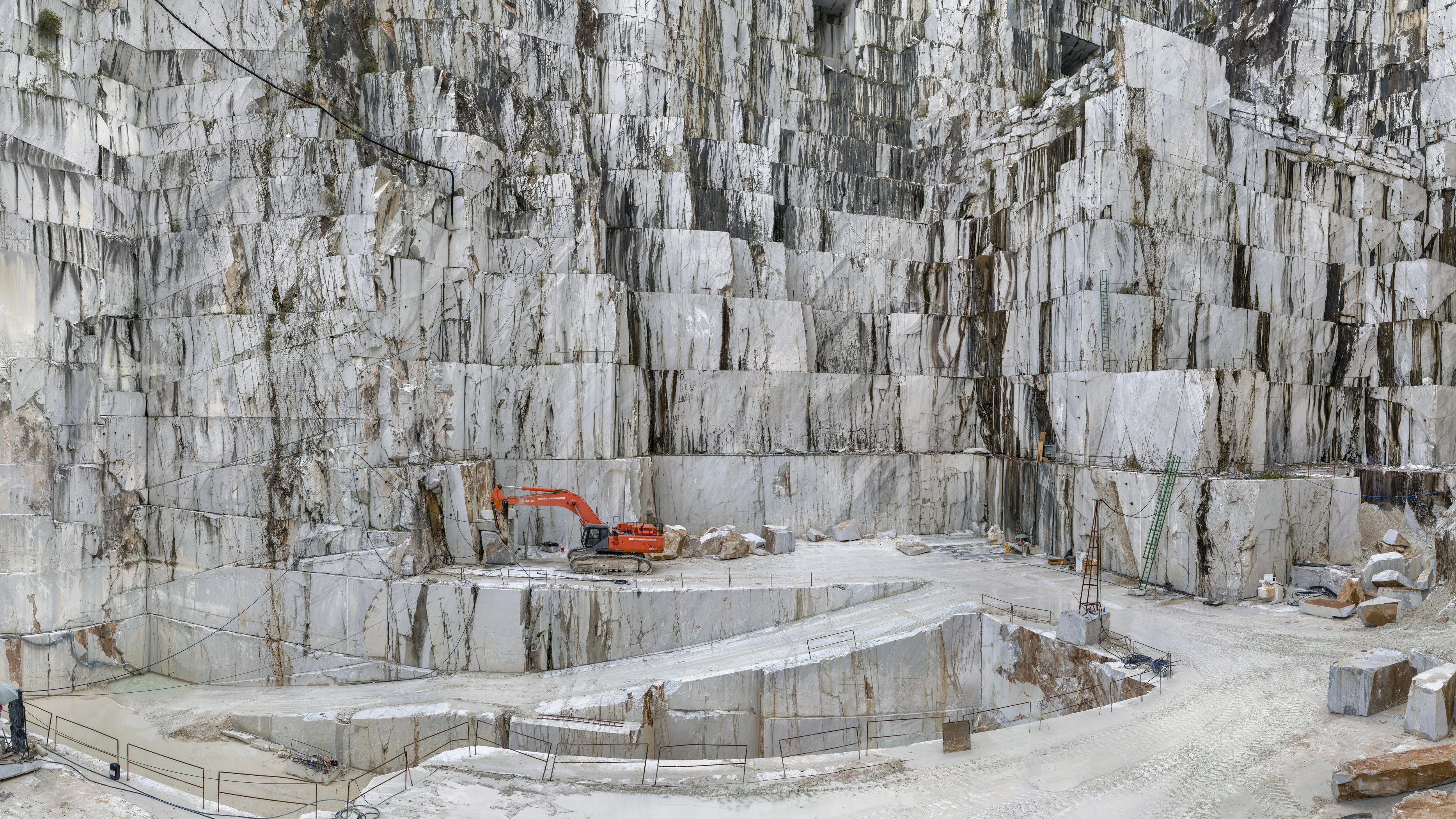 Marmor-Steinbruch in Carrara, Italien