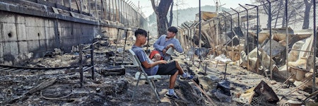 Flammen-Inferno auf Lesbos : 12.000 Menschen in Not ...
