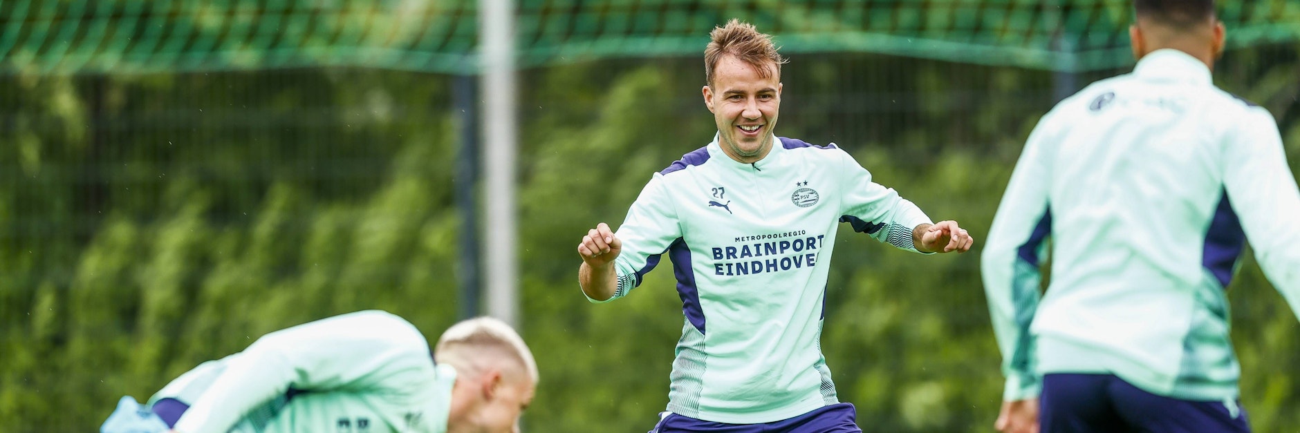 Mario Götze hat bei PSV Eindhoven ordentlich Spaß am Kicken.