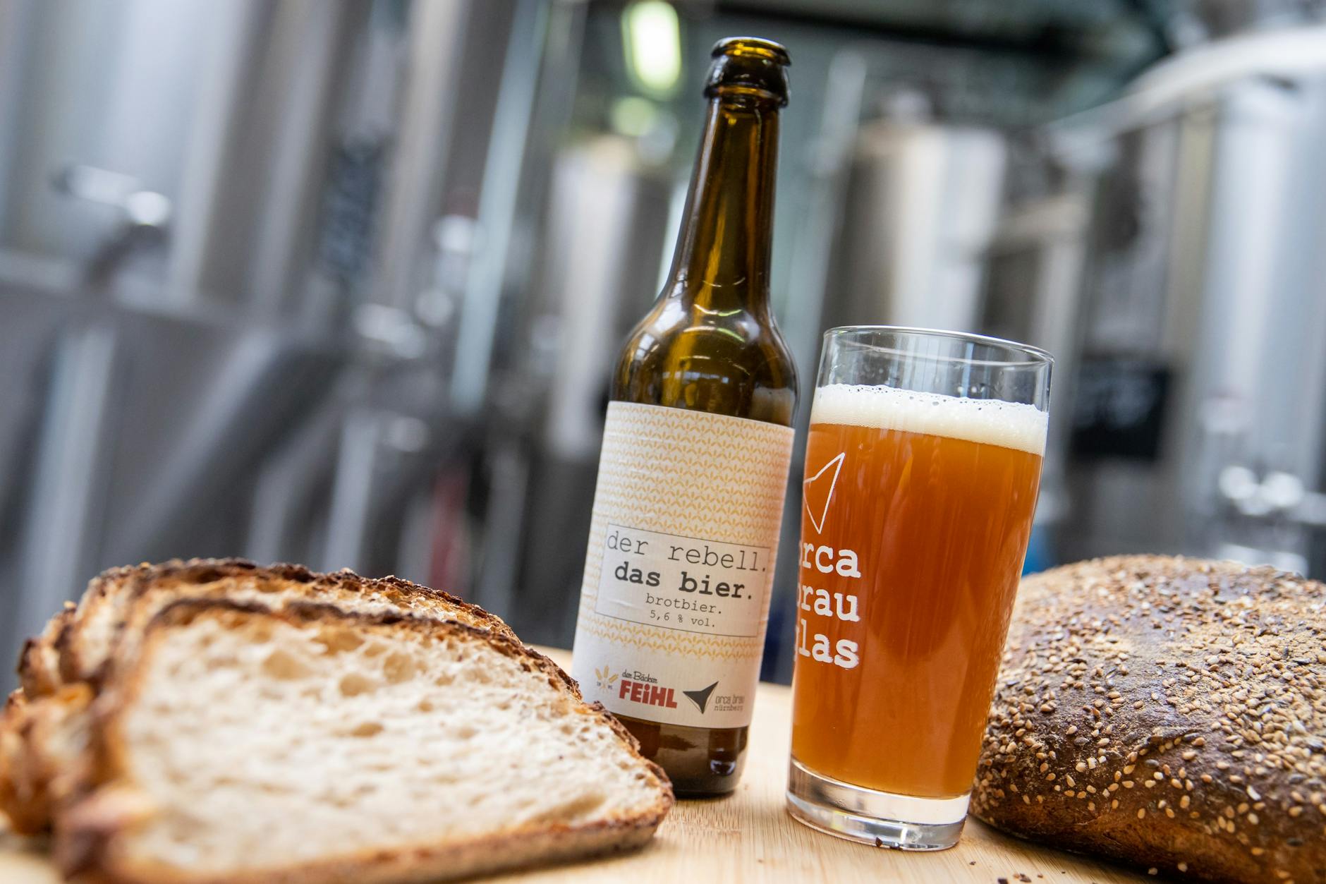 Ökologische Mission: Das Brotbier aus der Nürnberger Craftbier-Brauerei Orca Brau.