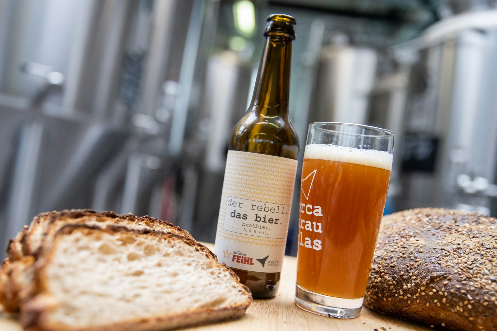 Ökologische Mission: Das Brotbier aus der Nürnberger Craftbier-Brauerei Orca Brau.