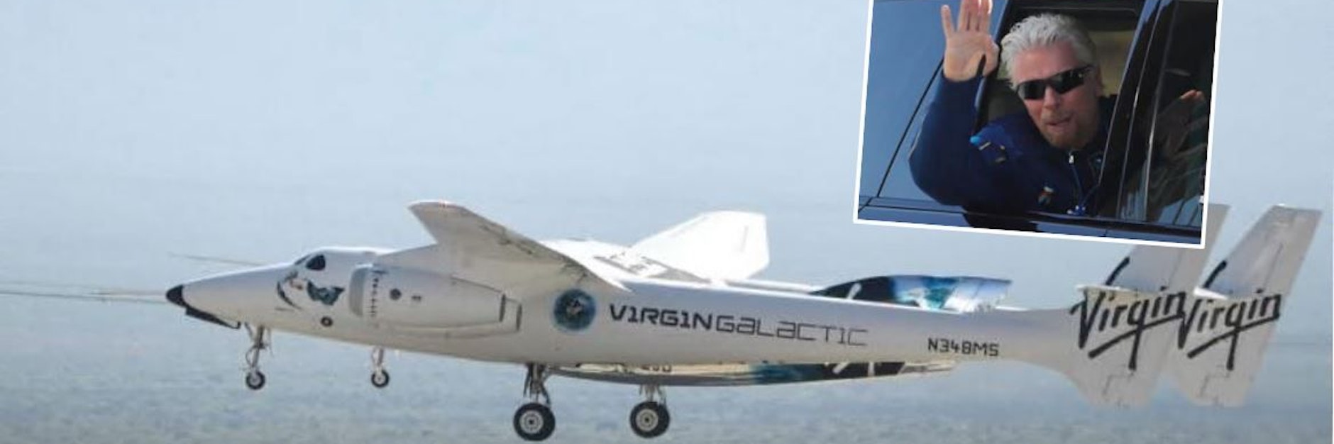 Richard Branson ist mit der „Unity“ ins All gestartet.