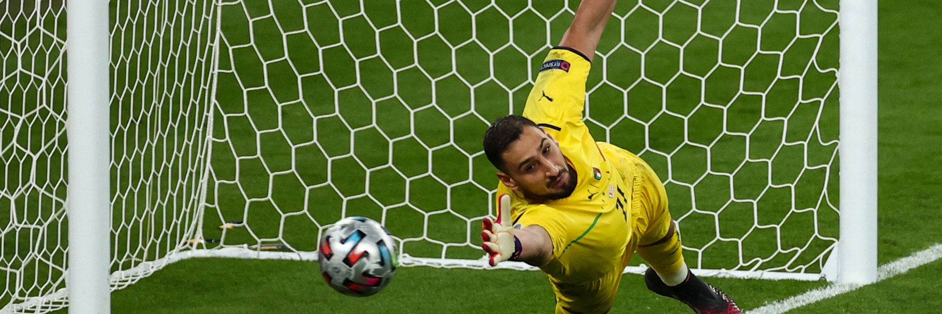 Held im Elfmeterschießen: Italiens Torhüter Gianluigi Donnarumma konnte zwei Elfmeter halten.