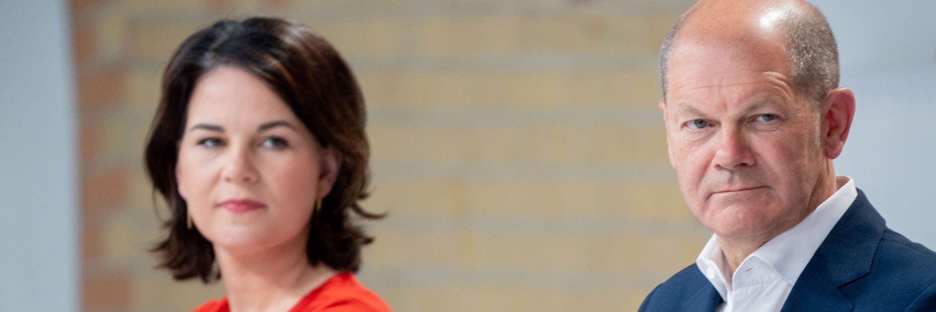 Grünen-Kanzlerkandidatin Annalena Baerbock und SPD-Kanzlerkandidat Olaf Scholz