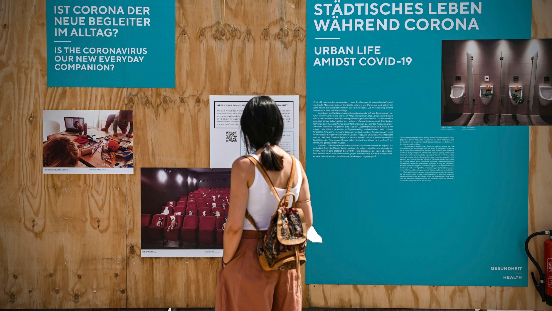 Die Wissensstadt vor dem Roten Rathaus zeigt bis zum 22. August aktuelle wissenschaftliche Erkenntnisse aus Berlin.&nbsp;