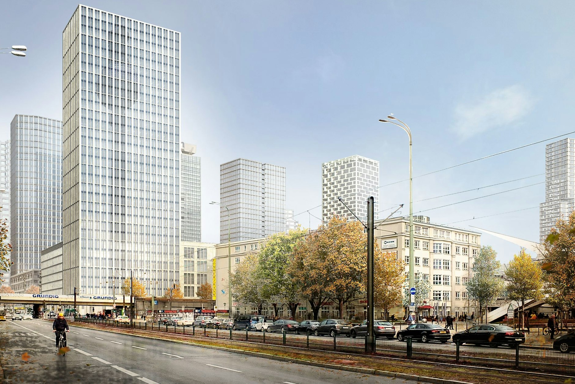 Zukunftsvision: So soll es am Alexanderplatz aussehen, wenn alle Hochhäuser stehen.&nbsp;<br>