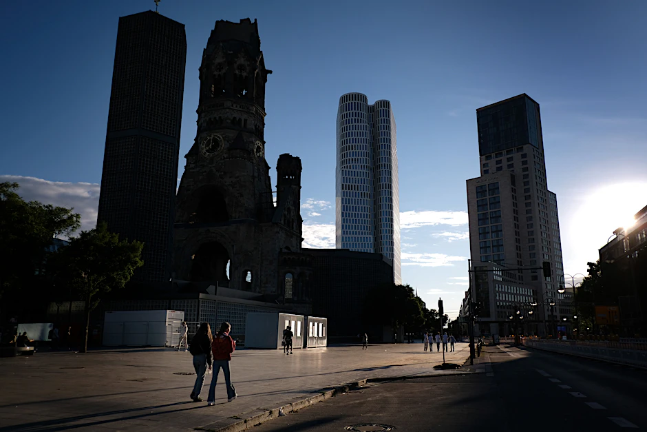 Nicht viel los: der Breitscheidplatz am Kudamm