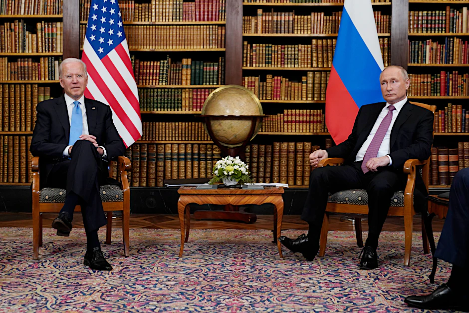 Joe Biden und Wladimir Putin in Genf.
