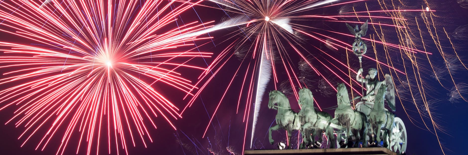 Feuerwerk am Brandenburger Tor