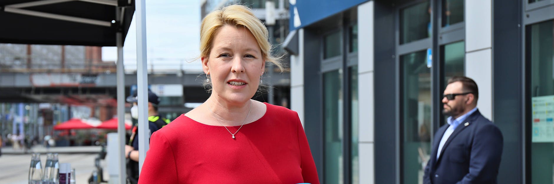 Franziska Giffey, SPD-Spitzenkandidatin für die Wahl zum Berliner Abgeordnetenhaus am 26. September.