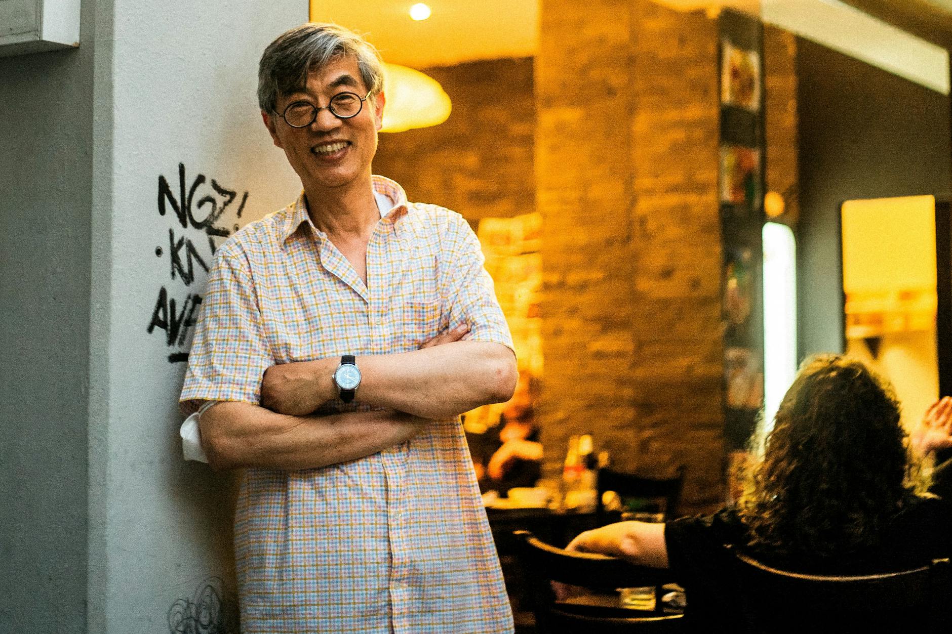 Was für ein wahnsinnig netter Mann! Der Wirt Changqing Lin und Inhaber des chinesischen Restaurants Shaniu’s House of Noodles in Wilmersdorf-Berlin.