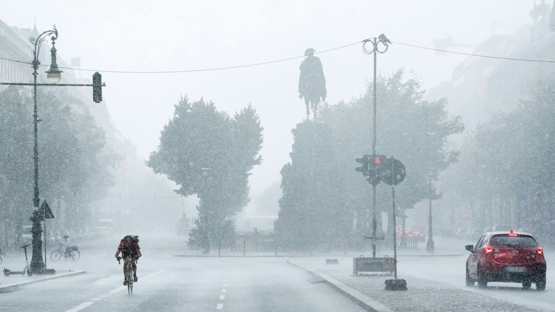 In Berlin kann es örtlich Starkregen geben.&nbsp;