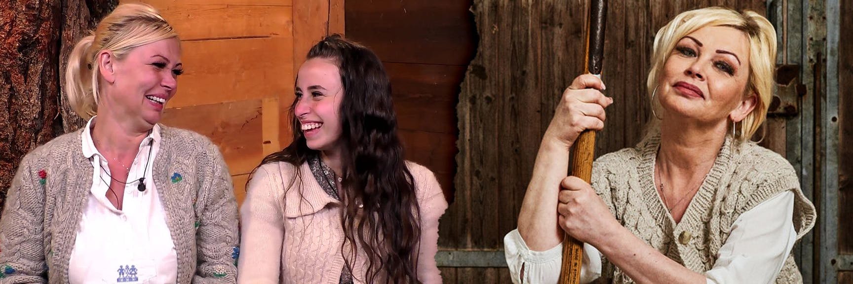 Vivian Schmitt (links mit Alm-Kandidatin Siria Campanozzi) ist seit Jahren ein Erotik-Star. Nun macht sie bei „Die Alm“ mit.