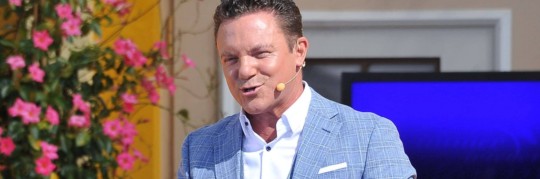 Moderator Stefan Mross während der ARD - Unterhaltungsshow „Immer wieder Sonntags“.