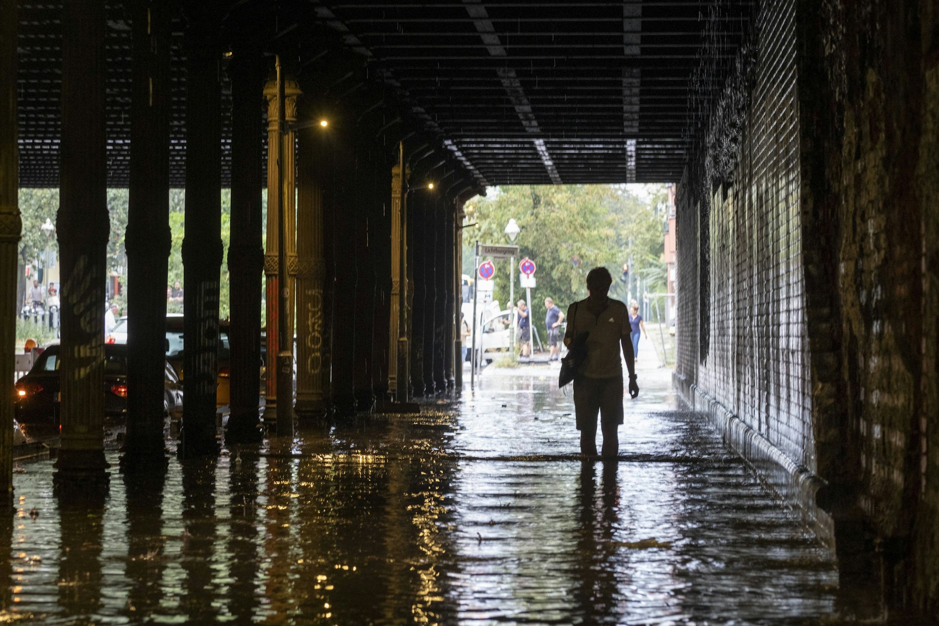 Starkregen und Gewitter sorgten im Berliner Gleimtunnel im Jahr 2019 für eine Überschwemmung. In Zukunft werden in Berlin die Starkregentage ansteigen.