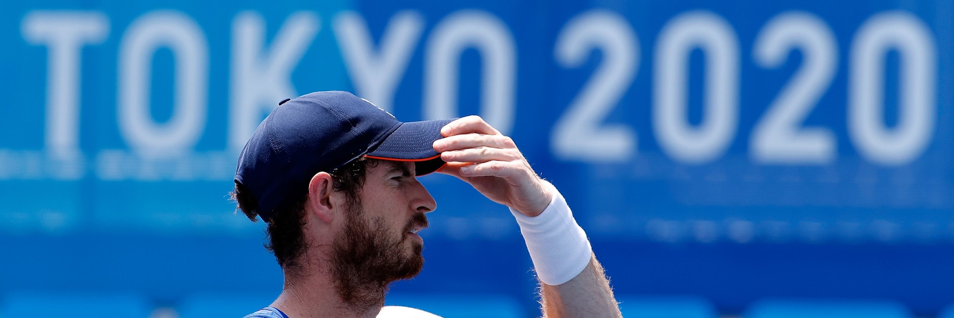 Tennis-Profi Andy Murray trainiert schon in Tokio. 