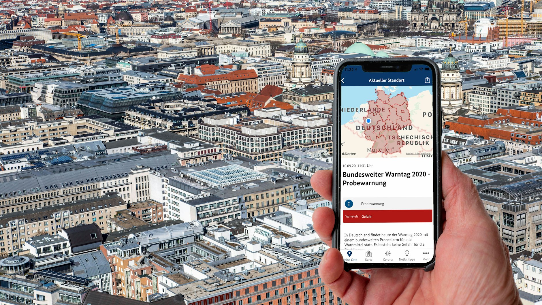 Die Warnapp des Bundesamts für Bevölkerungsschutz und Katastrophenhilfe warnt den Benutzer vor verschiedenen Gefahren, Katastrophen und Unwettern. Ernst genommen wird sie oft nicht.