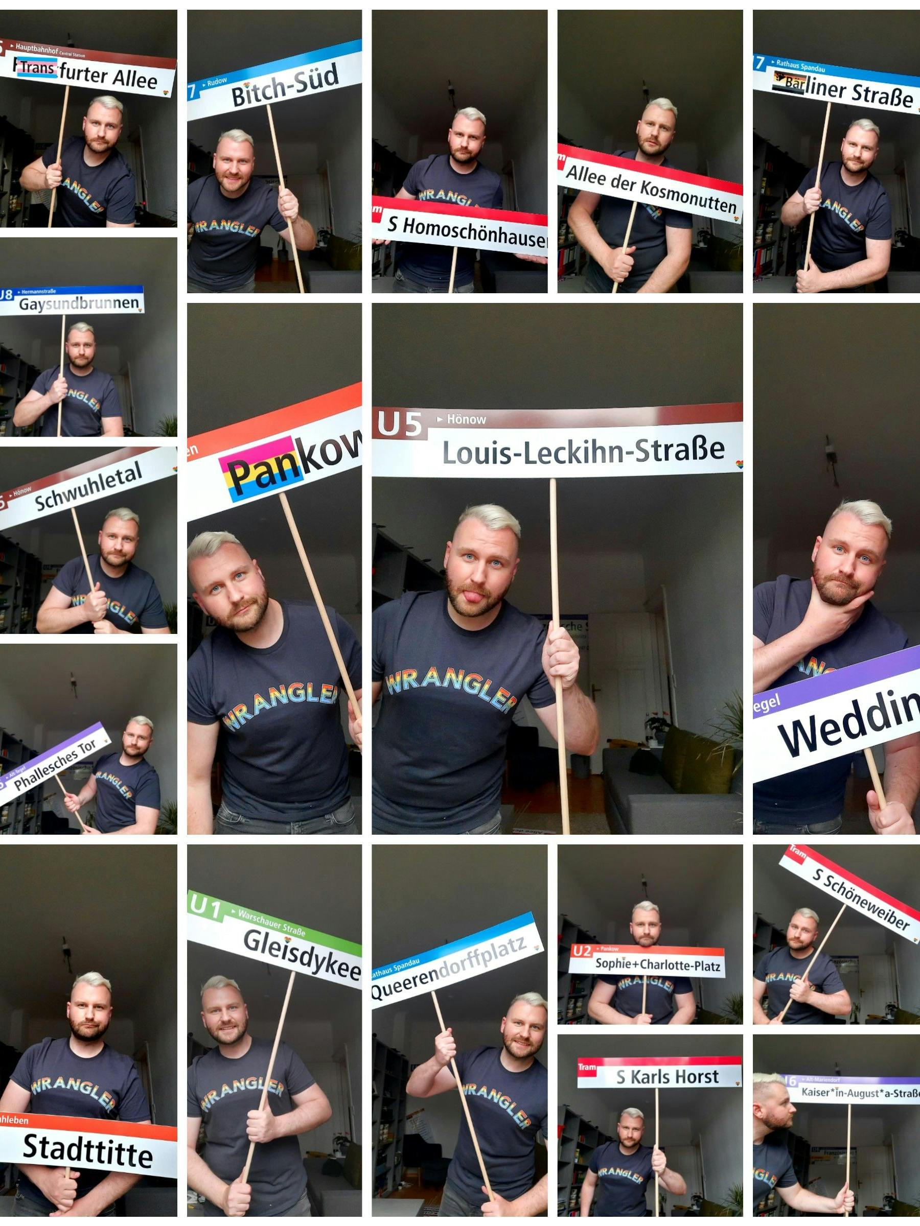 Das sind die BVG-Transparente für den CSD in Berlin.<br>