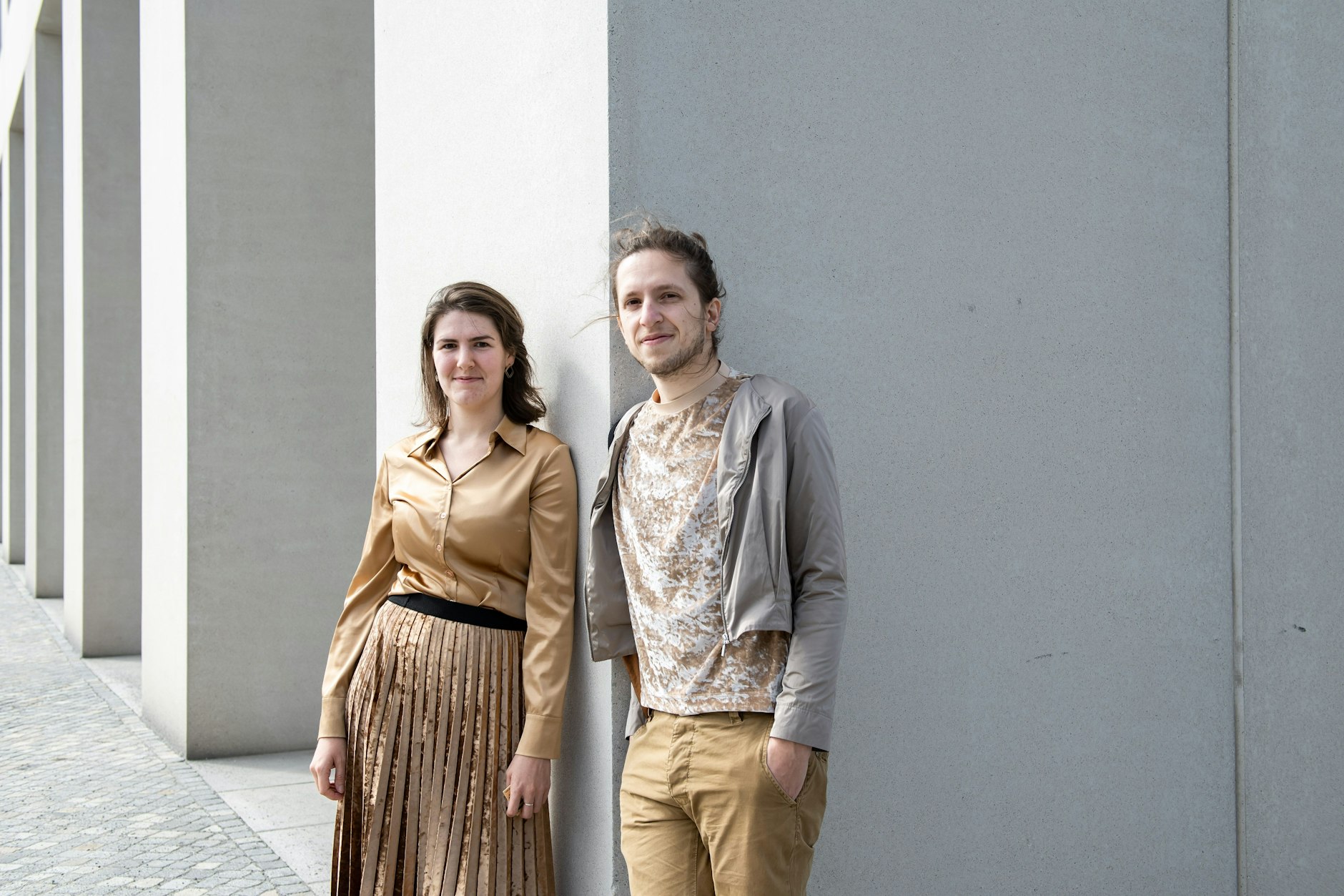 Ortrun Bargholz und Clemens Schöll vom Förderverein Palast der Republik. Sie wollen das Stadtschloss bald abreißen.