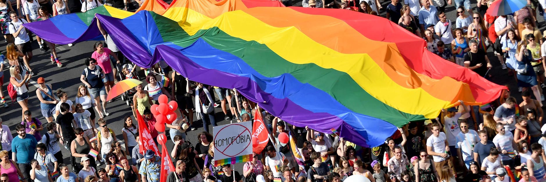 Die Pride Parade der LGBTQ-Community 2019 in Budapest