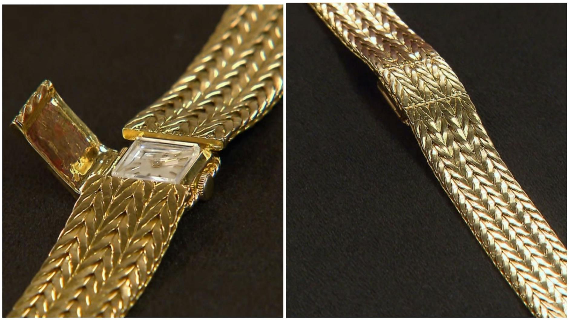 Ein Armband, das eine Uhr integiert hat, steht bei „Bares für Rares“ zum Verkauf.