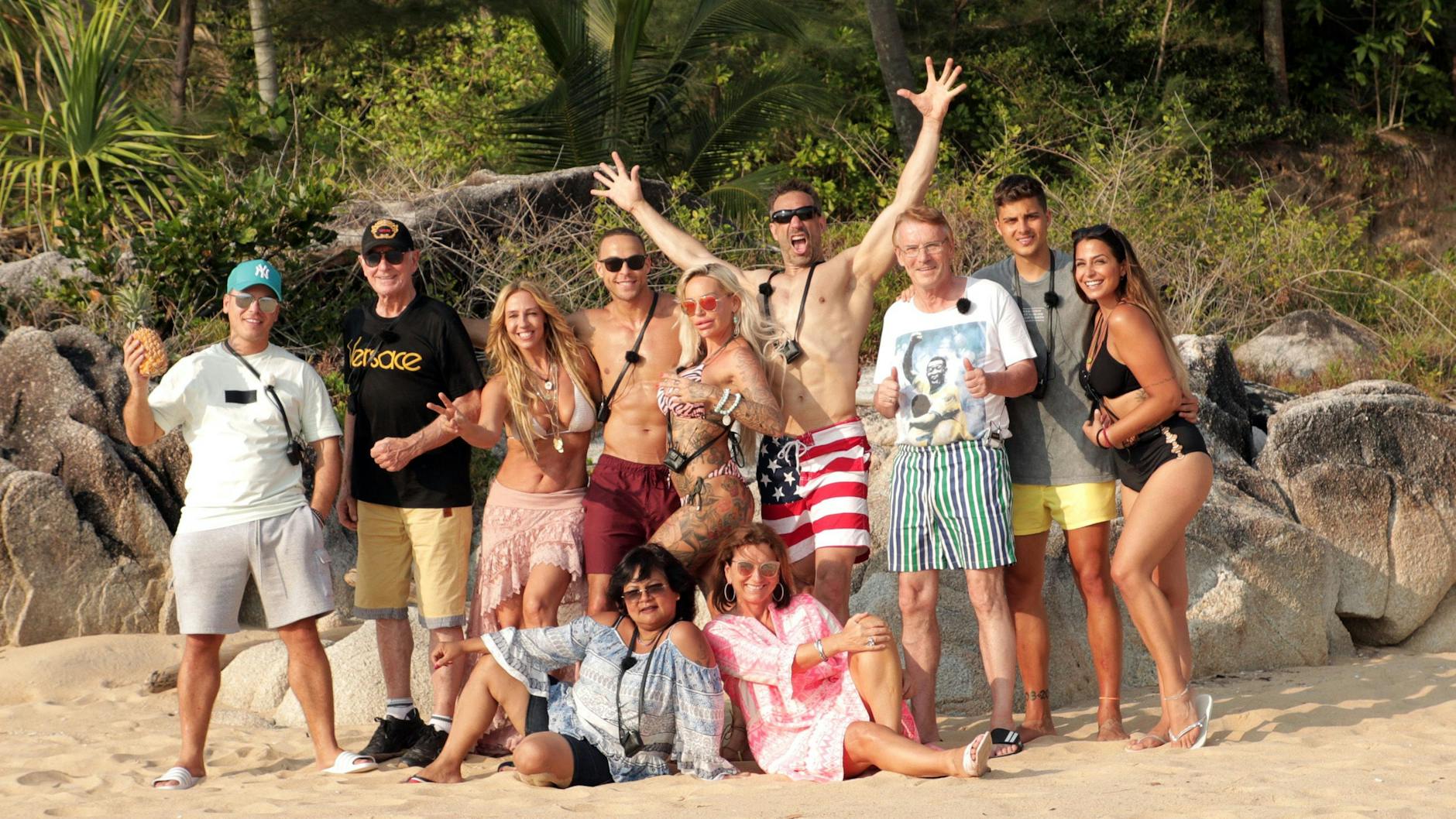 Sie haben die Neuzugänge erraten: Die Zusammensetzung beim „Kampf der Reality Stars“ vor der Rauswahl: Leon Machere, Frederic von Anhalt, Loona, Andrej Mangold, Gina-Lisa Lohfink, Evil Jared, Walther Hoffmann, Tim Kühnel, Jenefer Riili (hinten v.l.), Narumol David, Claudia Obert (vorne, v.l.).