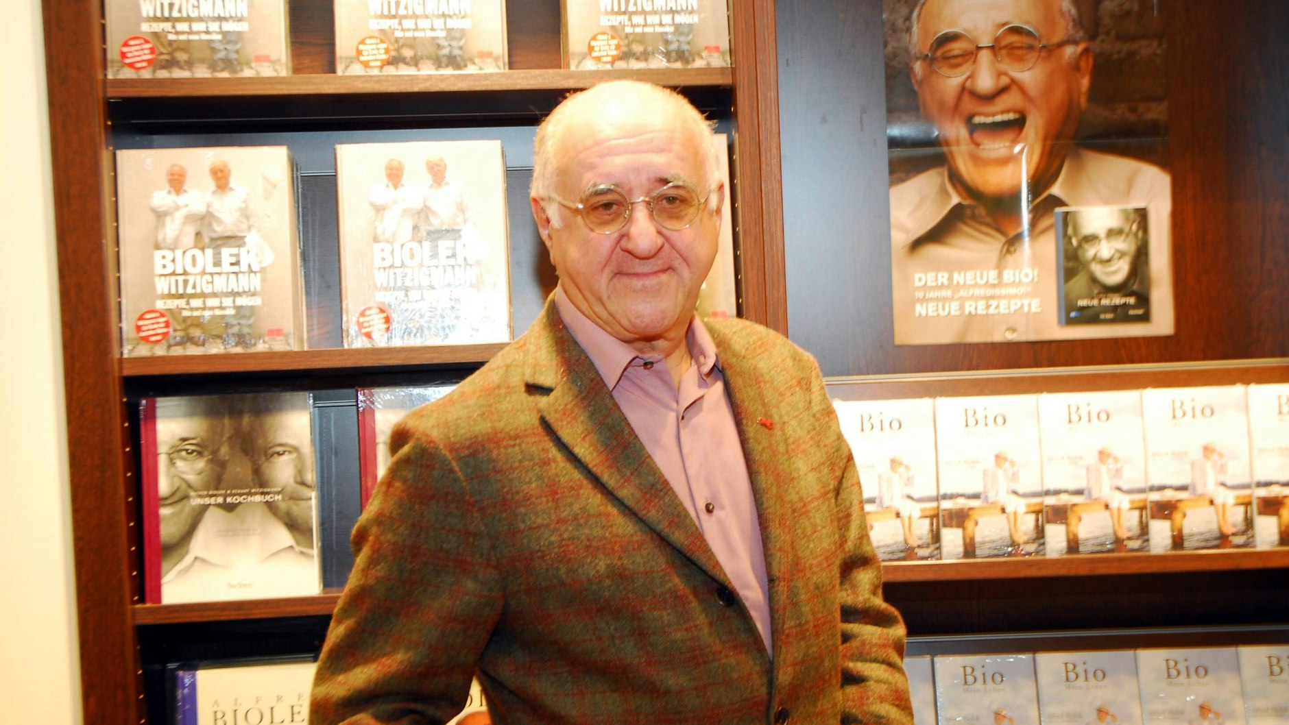 Moderator Alfred Biolek anlässlich der Präsentation seines Buches&nbsp; „Bio-Mein Leben“ 2006 in Salzburg.