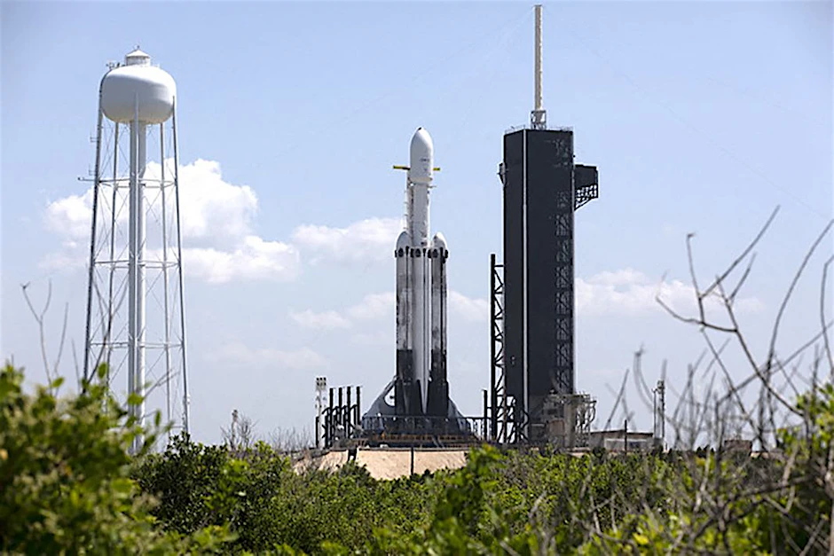 Die Europa-Clipper-Mission soll im Oktober 2024 mit einer Falcon-Heavy-Schwerlastrakete vom Kennedy Space Center in Florida starten. (Archivbild)