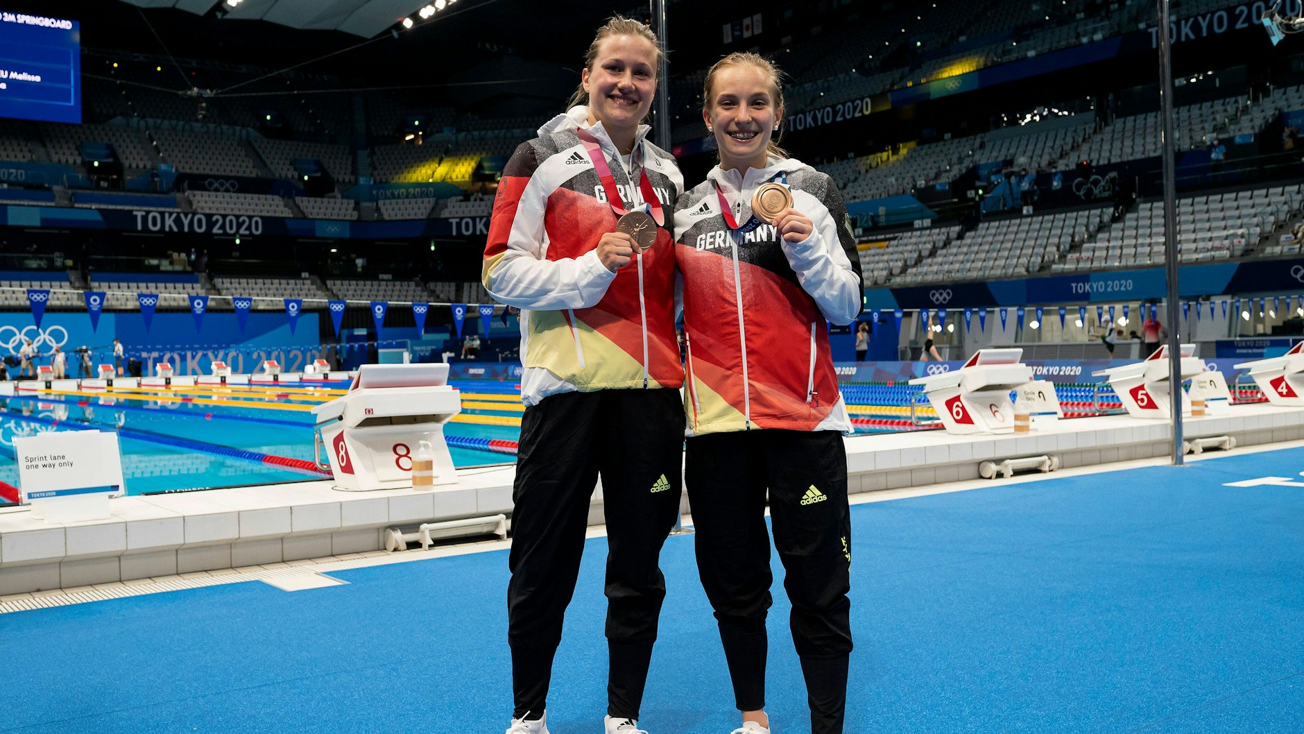 Bronze-Duo Lena Hentschel (r.) und Tina Punzel