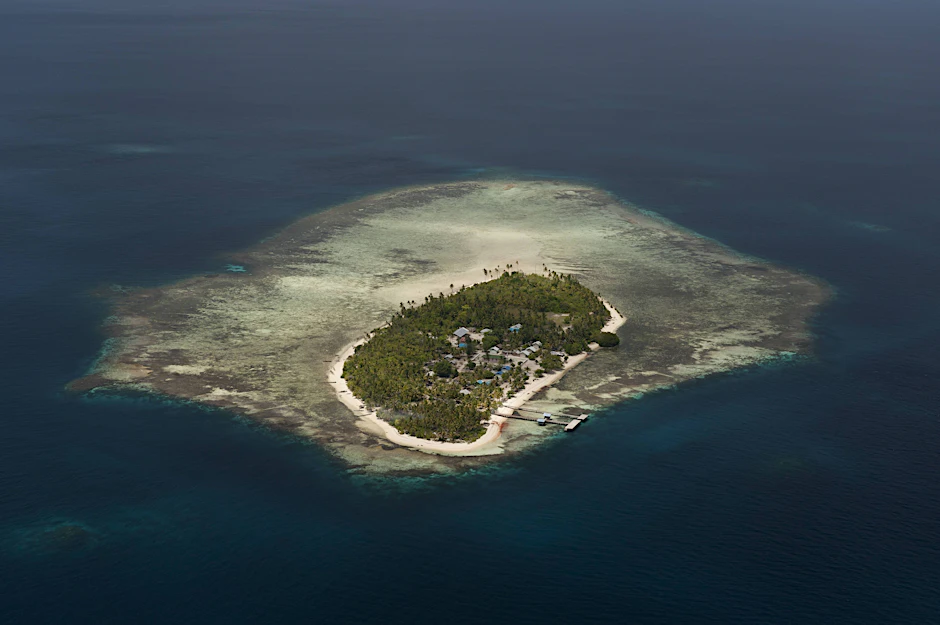 Blick auf die Insel Arborek.