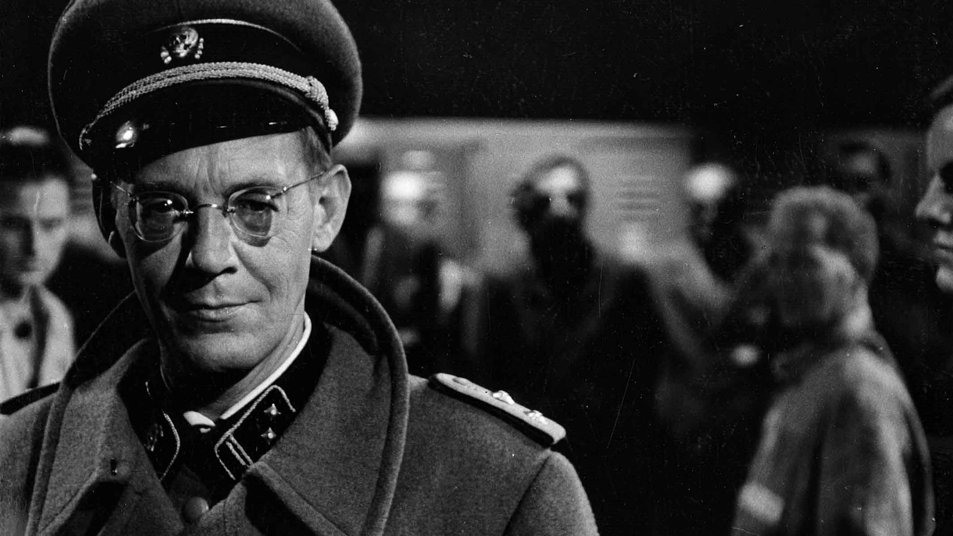 Herbert Köfer als SS-Mann im DEFA-Film „Nackt unter Wölfen“ von 1963.<br>