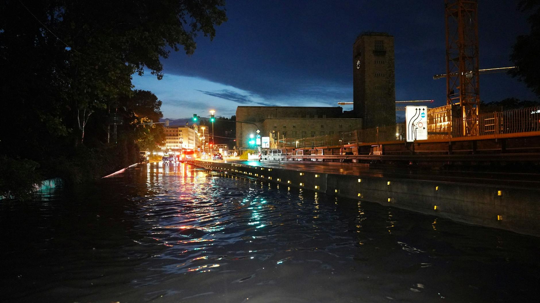 Heftige Regenfälle sorgten in Stuttgart für Überschwemmungen.