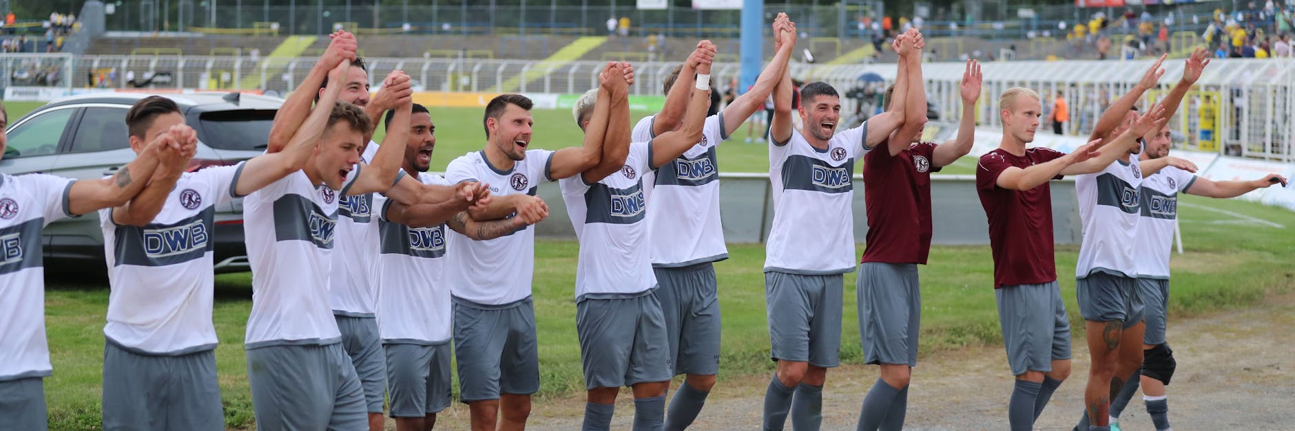 Schon wieder Grund zum Jubeln: Nach dem 4:1 gegen Lok Leipzig freut sich der BFC Dynamo auch über die Bestätigung der DFB-Pokal-Teilnahme. 