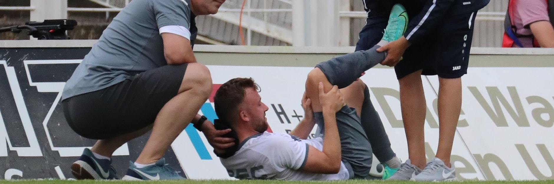 Gezerrt, aber nichts gerissen: Dynamos&nbsp;Marvin Kleihs fällt „nur“ drei Wochen aus.&nbsp;