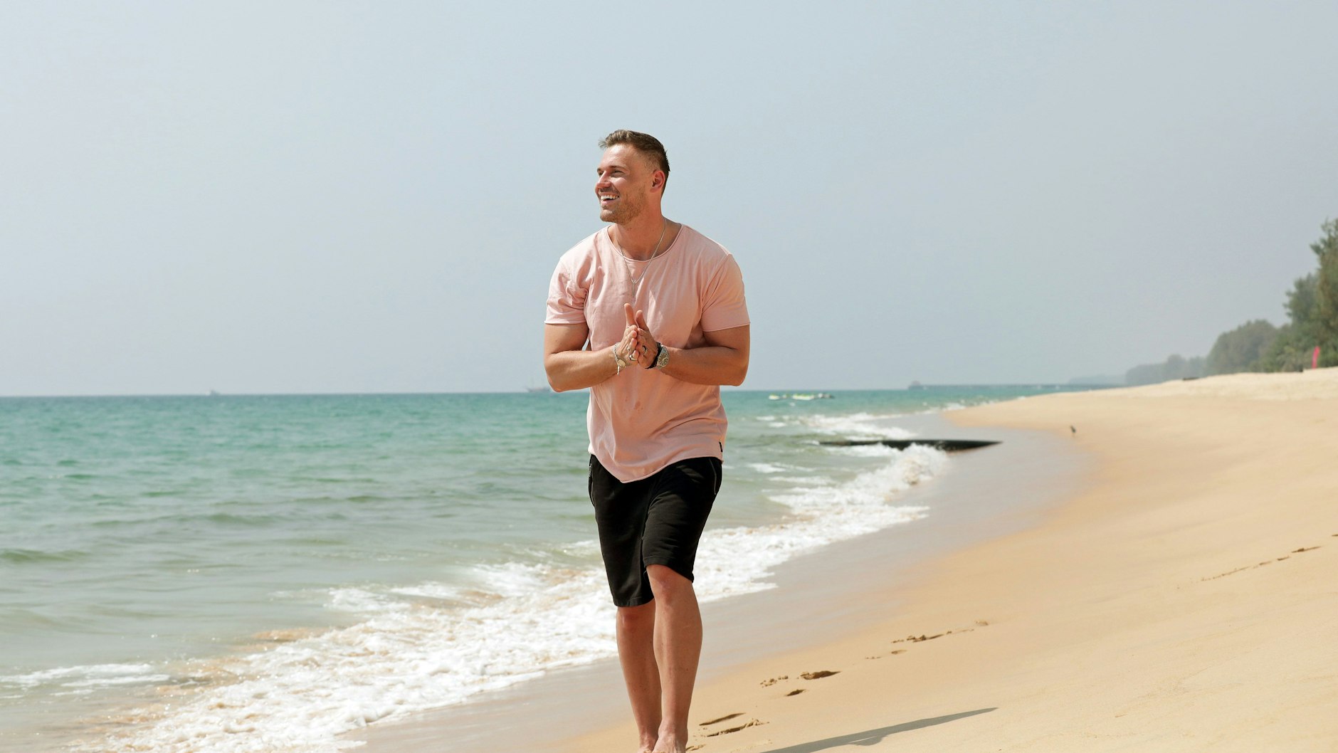 Chris Broy (während der Dreharbeiten noch der Freund von Evanthia Benetatou) war auch beim „Kampf der Reality Stars“ dabei