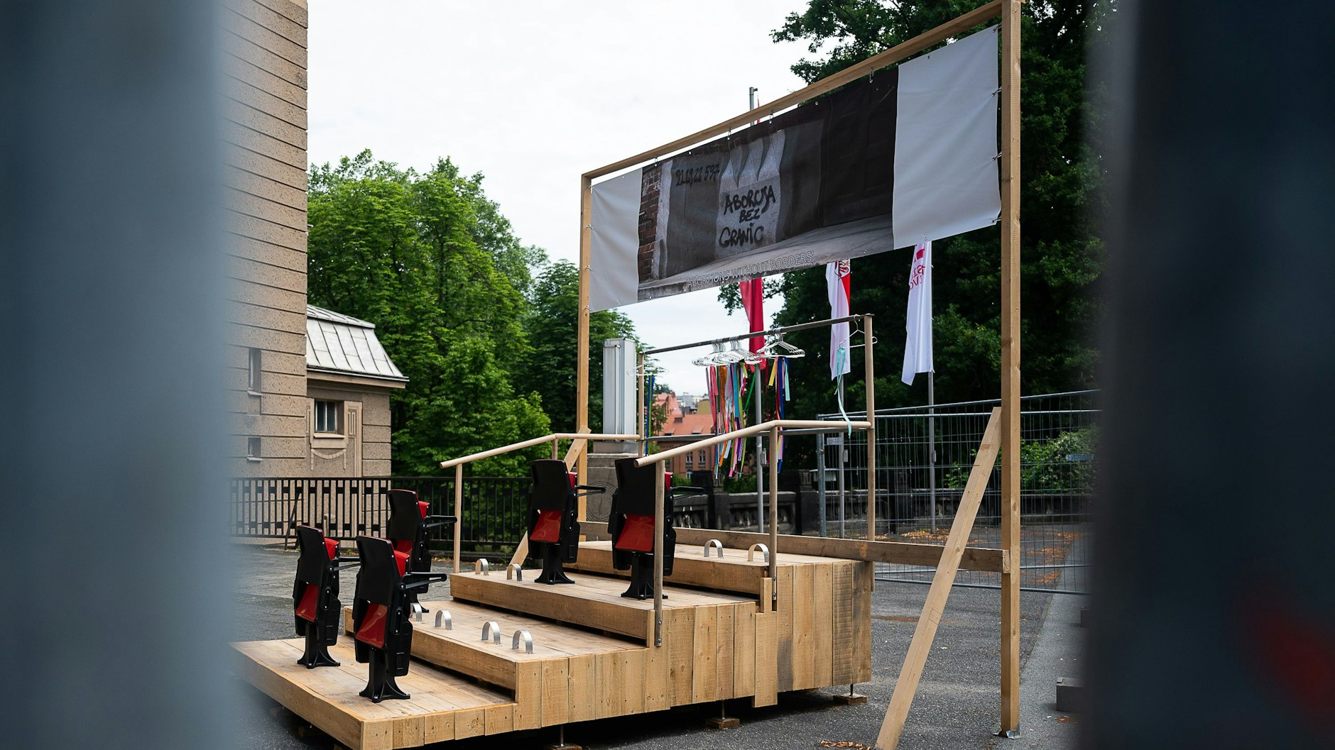 Das nunmehr politisch aufgeladene Görlitzer Kunst-Streitobjekt: Lisa Maria Baiers „Kulisse“