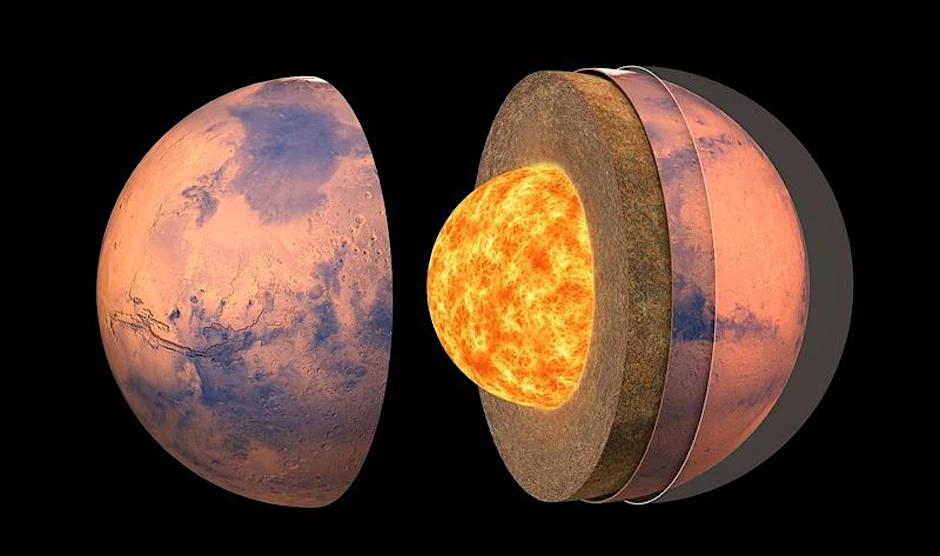 So soll der Mars von innen aussehen.