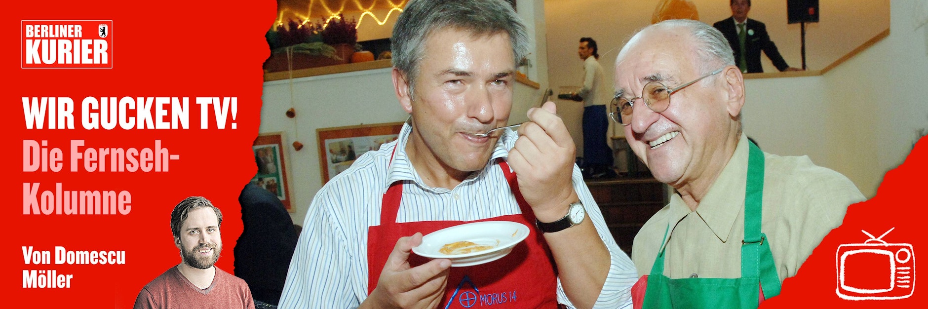 Alfred Biolek und Berlins ehemaliger Bürgermeister Klaus Wowereit.