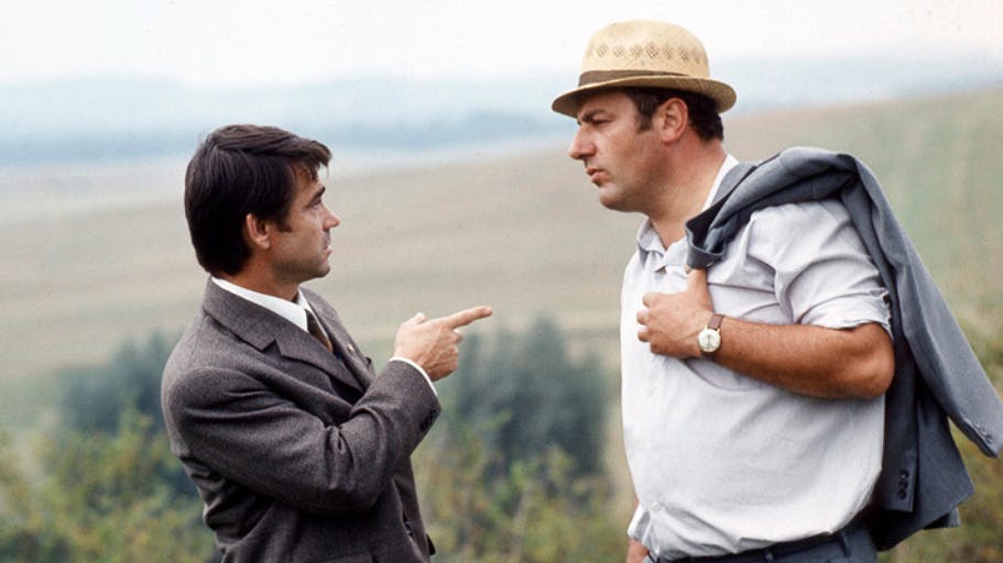 Hilmar Thate und Manfred Krug in der Serie„ Daniel Druskat“.